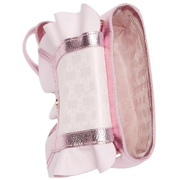?TED BAKER LONDON? Aviiana Leather Ruffle Backpack Light Pink Metallic NWT main image 5
